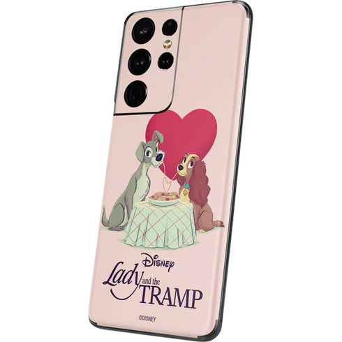 Disney Lady & The Tramp Spaghetti Dinner Galaxy S21 Ultra 5G Skin